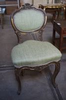 2 chaises anciennes dorées de style rococo (photo 2)