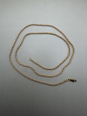 Collier en or jaune 750 millièmes maille torsadée 17,1 g. - Photo 1