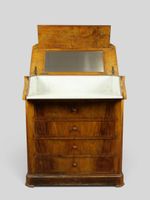Commode de toilette en bois de placage ouvrant par un abatta…