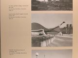 a book with pictures of a building and other buildings