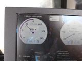 a close up view of a dashboard of a vehicle