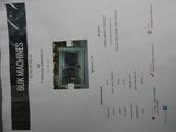 an image of a manual for a machine that is on display