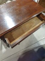 Table à écrire de style Louis XIII en chêne patiné à pieds b… (photo 6)