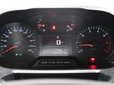a close up of a car dashboard with a speedometer