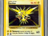 a close up of a pokemon card on a white background