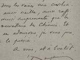 gros plan d'une lettre écrite à la main sur un morceau de papier
