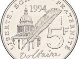 an image of a five cent coin with a feather on it