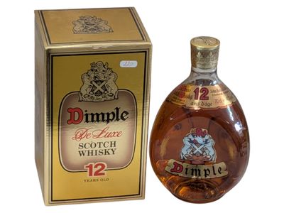 an image of a bottle of dimple 12 year old scotch whisky