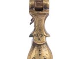 an image of a small brass figurine on a white background
