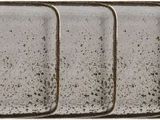 four rectangular glass plates are stacked on top of each other on a white surface