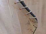 a close up of a pair of shoes with laces on them