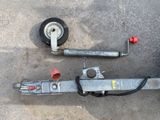a picture of a trailer with a wheel attached to it