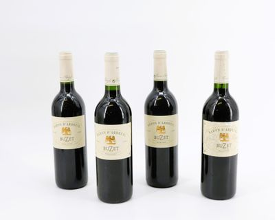 4 B Baron d'Ardeuil Buzet Vieilles Vignes 1998.