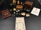 a table with a bunch of items on top of it