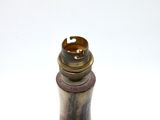 a close up of a bottle of wine with a cork stopper
