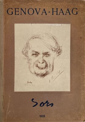 un vieux livre sur lequel est dessiné le visage d'un homme