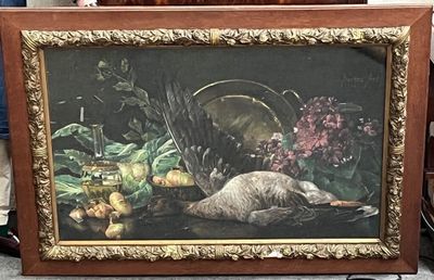 Berthe ART (1857-1934) Nature morte au canard.