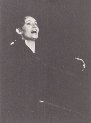 Rosine Nusimovici. Barbara à l'Olympia en 1978.