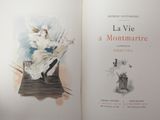 an open book with a picture of a woman in a white dress