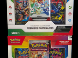 two packs of pokemon cards are in the packaging