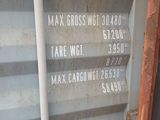 a sign on the side of a shipping container