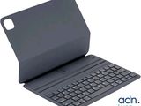 un gros plan d'une tablette sur laquelle est posé un clavier