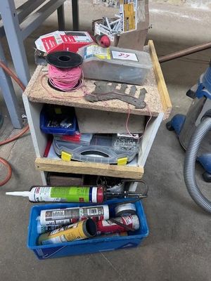 an image of a workbench with tools on it