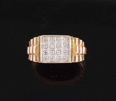 une bague en or et diamants
