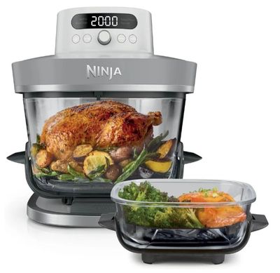 a close up of a food processor with a turkey in it