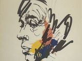 an image of a drawing of a man with a cigarette