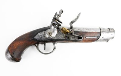 ARMES à FEU. Pistolet de gendarmerie modèle AN IX, monture e…