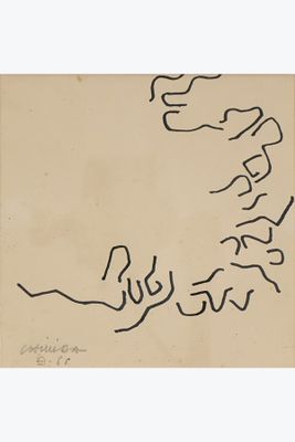 une image représentant un dessin en noir et blanc d'une personne à cheval