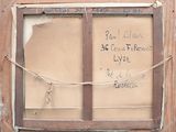 a picture of an old window with writing on it