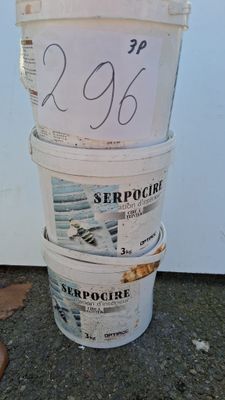 Lot de 3 pots de cire décorative Serpocire Optiroc, 3 kg cha…