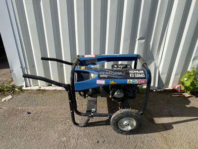 an image of a portable generator in front of a building