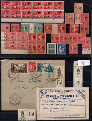 several different types of stamps and envelopes are displayed on a table