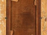 an image of a painting of a wooden frame with a brown background