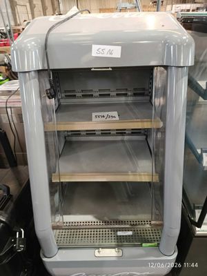 a display case that has a lot of items in it