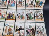 many cards with different pictures of people on them