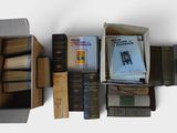 a lot of books that are sitting in a box