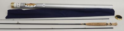 an image of a fishing rod, reel, and other fishing gear