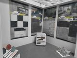 a room that has a lot of different types of papers on the wall