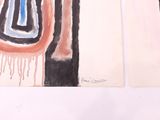 deux dessins représentant un vase et un vase posé sur une table