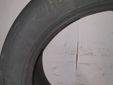 a tire that has been left on the floor