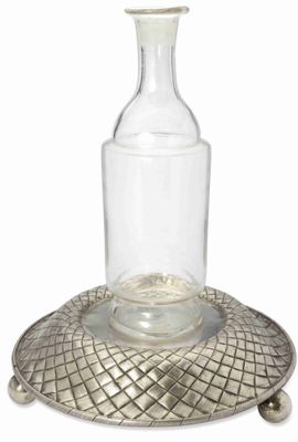 Plateau Russe EN Argent À Effet Trompe-L'ŒIL