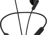a pair of bluetoothed earphones with a black cord