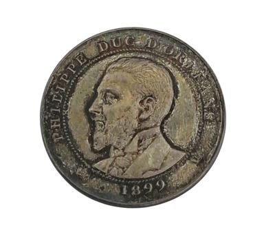an old coin with a portrait of a man on it