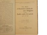 an open book with a black and white title on it