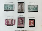 many different types of stamps on this sheet of paper