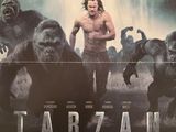 l'affiche du film « Tarzan », mettant en scène la légende de Tarzan